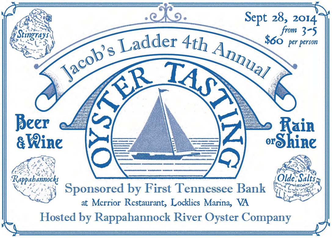 Jacob’s Ladder Oyster Roast Invitations, 2011-2015