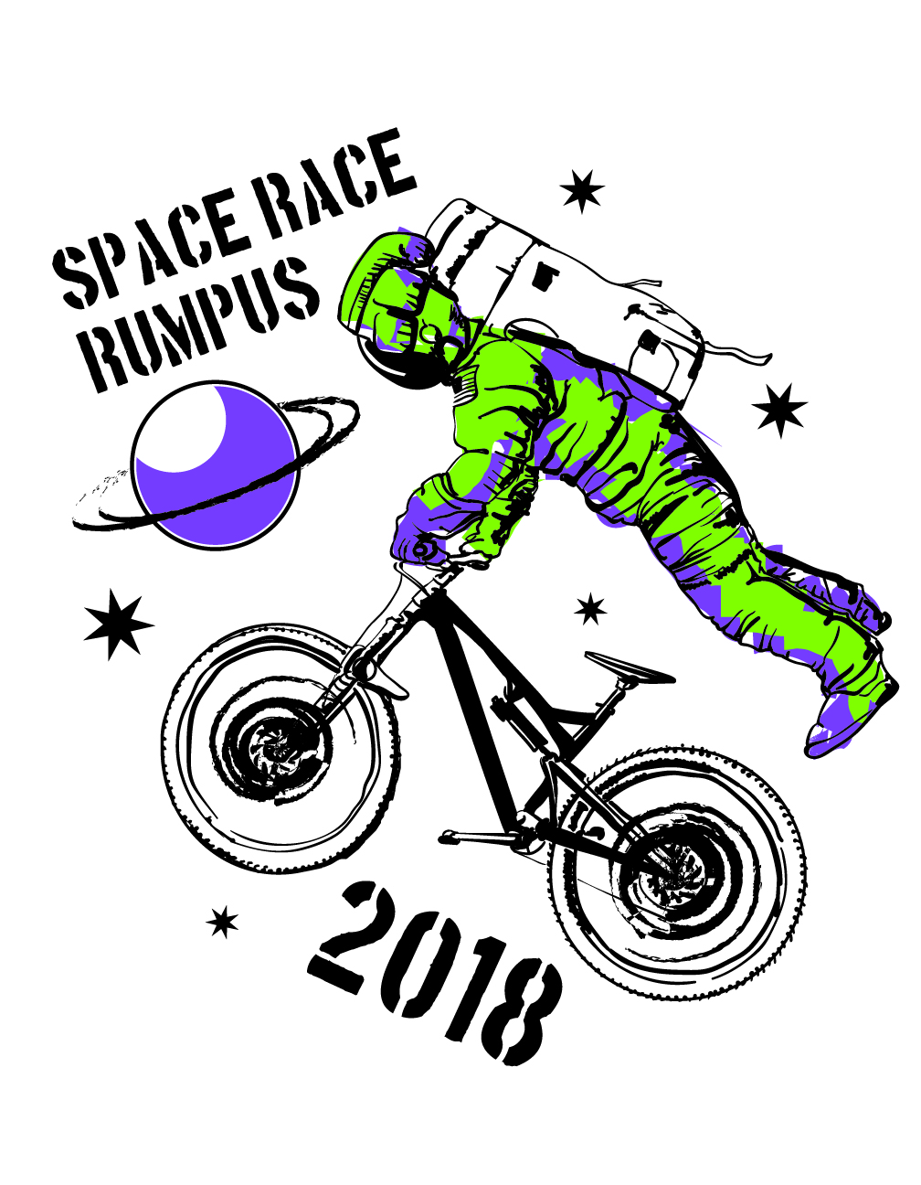 Space Race Rumpus T-shirt design